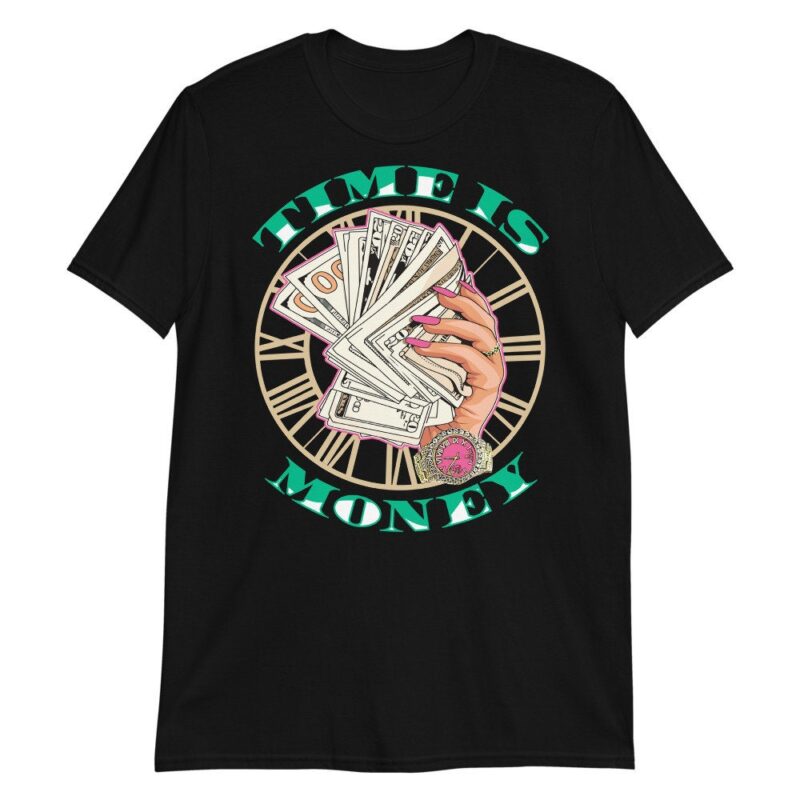 Air Jordan 1 Mid Paint Drip GS T Shirt Time is Money Matching Outfits 2