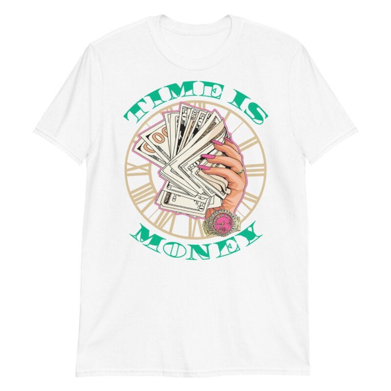 Air Jordan 1 Mid Paint Drip GS T Shirt Time is Money Matching Outfits 3