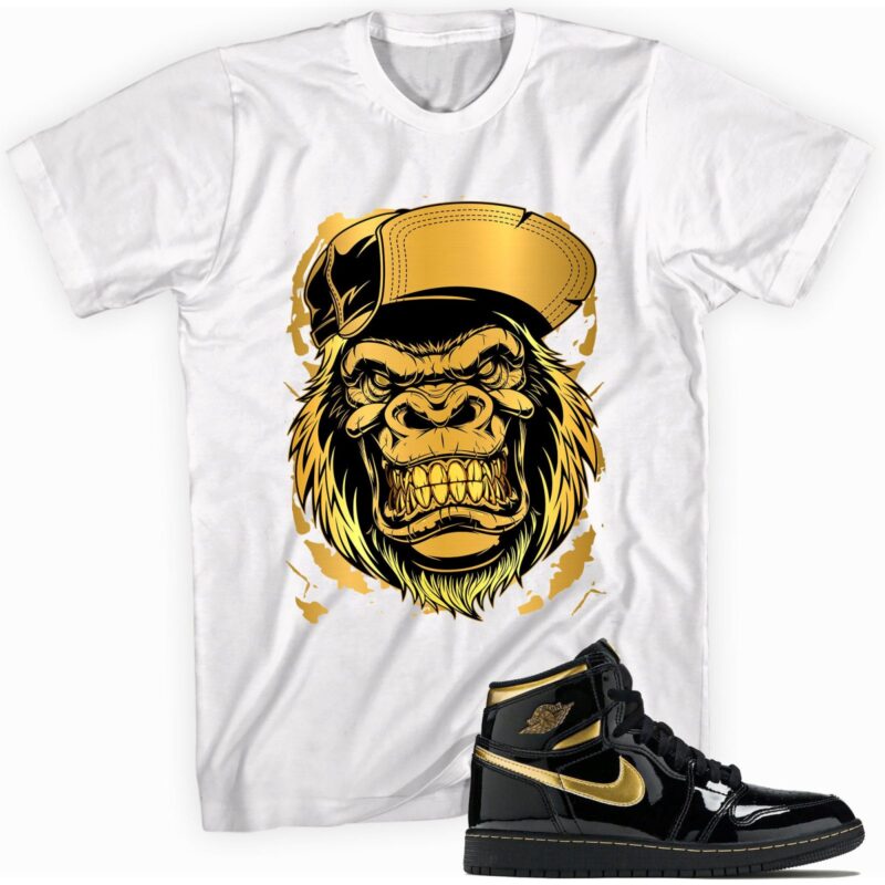 Air Jordan 1 Retro High OG Metallic Gold Gorilla Beast Matching Outfits 1