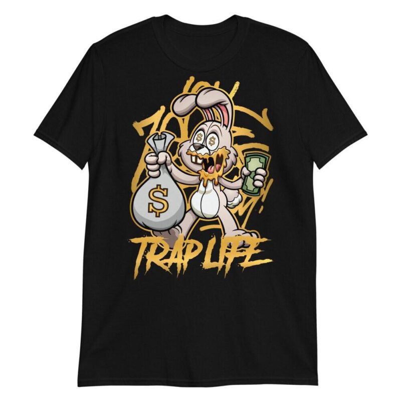 Air Jordan 1 Retro High OG Metallic Gold T Shirt Trap Rabbit Matching Outfits 3