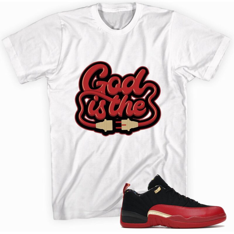 Air Jordan 12 Low SE Super Bowl LV T Shirt God Plug Matching Outfits 1
