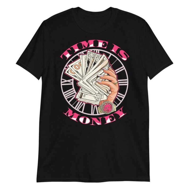 Air Jordan 12 Retro Arctic Punch Hyper Pink T Shirt Time is Money Matching Outfits 2