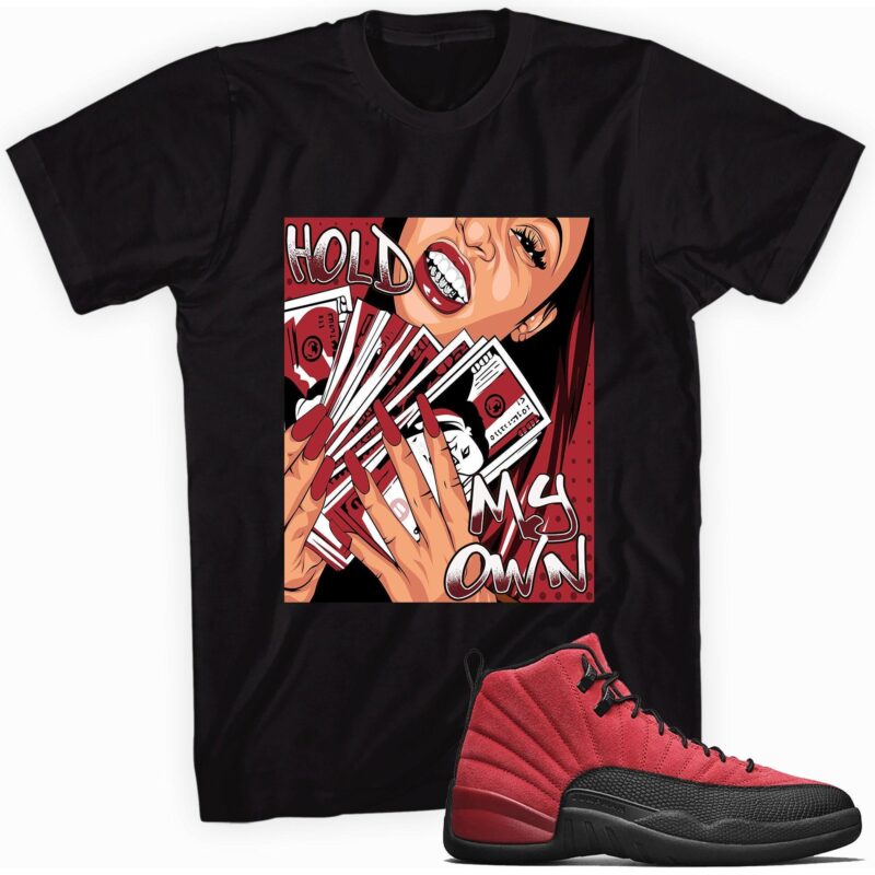 Air Jordan 12 Retro Reverse Flu Game T-Shirt - Hold My Own Matching Outfits