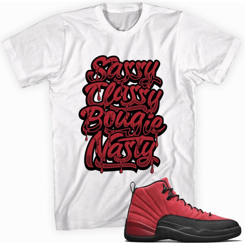 Air Jordan 12 Retro Reverse Flu Game T Shirt Sassy Classy Matching Outfits 1
