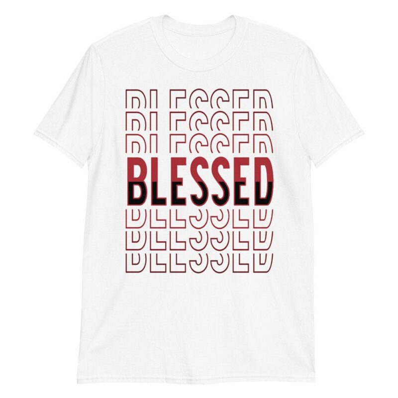 Air Jordan 12 Retro Reverse Flu Game T Shirt So Blessed Matching Outfits 2