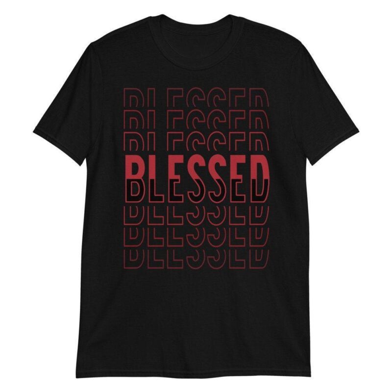 Air Jordan 12 Retro Reverse Flu Game T Shirt So Blessed Matching Outfits 3