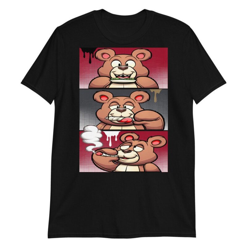 Air Jordan 13 Retro Gym Red Flint Grey T Shirt Roll It Lick It Smoke It Bear Matching Outfits 2