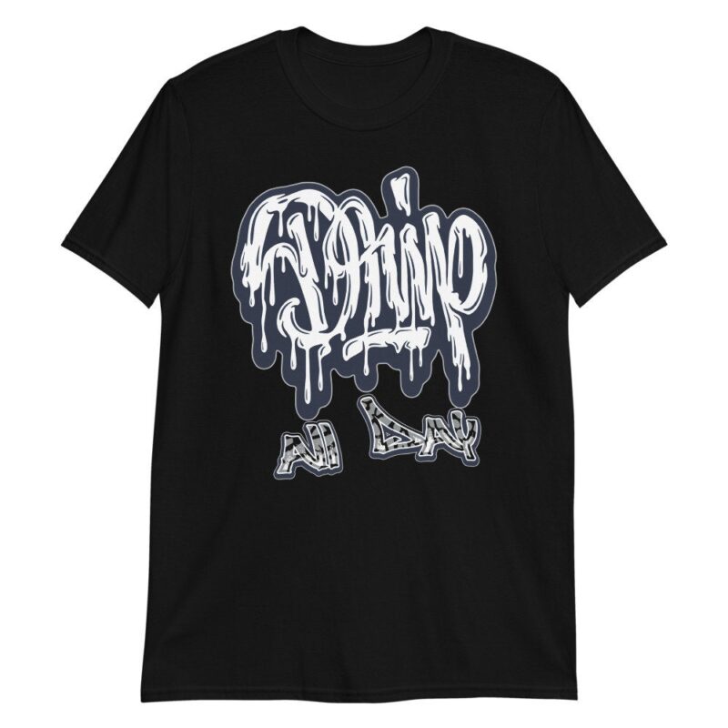 Air Jordan 3 Retro Midnight Navy T Shirt Drippin All Day Matching Outfits 2