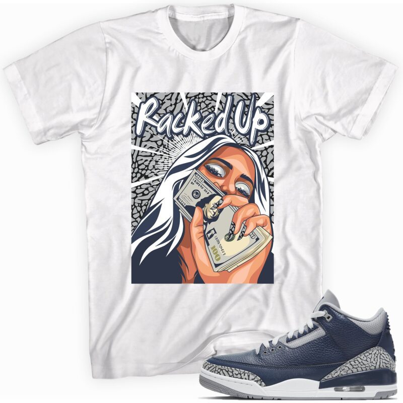 Air Jordan 3 Retro Midnight Navy T Shirt Racked Up Matching Outfits 1