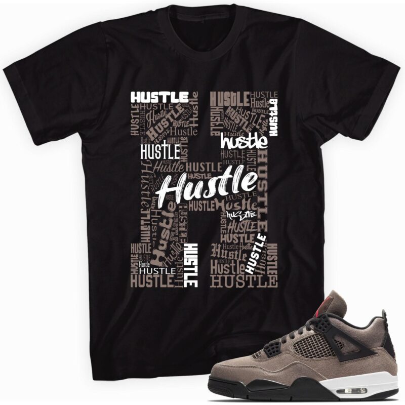 Air Jordan 4 Retro Taupe Haze T Shirt H for Hustle Matching Outfits 1
