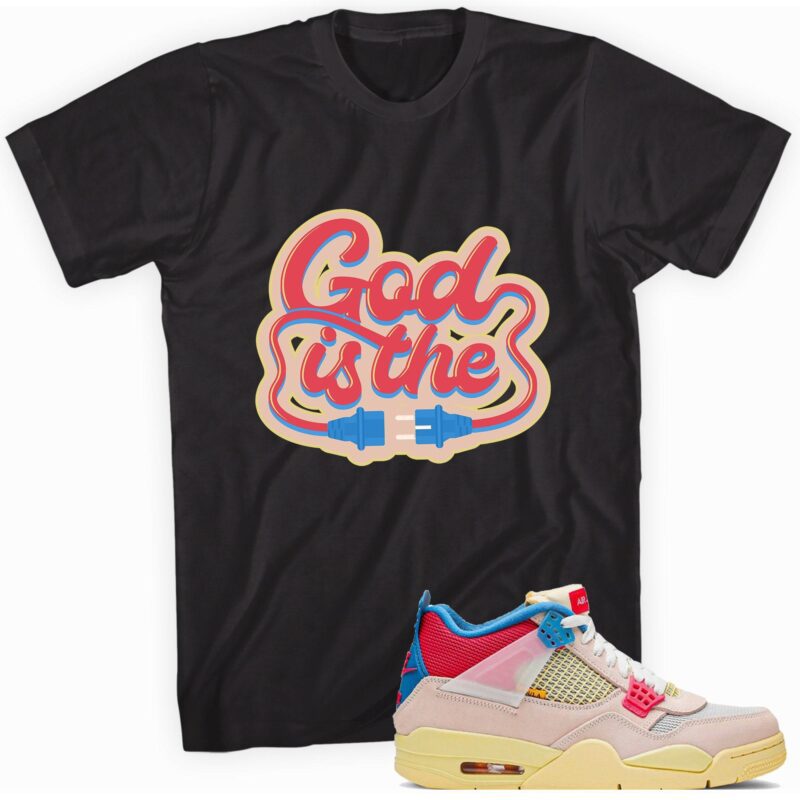 Air Jordan 4 Retro Union Guava Ice T Shirt God Plug Matching Outfits 1