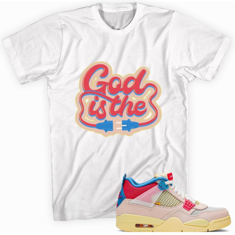 Air Jordan 4 Retro Union Guava Ice T-Shirt - God Plug Matching Outfits