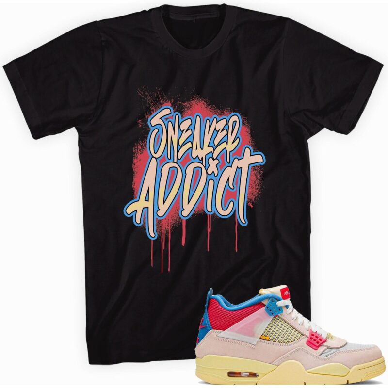 Air Jordan 4 Retro Union Guava Ice T-Shirt - Sneaker Addict Matching Outfits