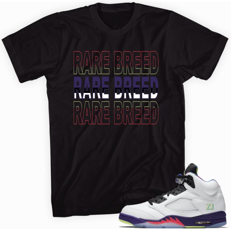 Air Jordan 5 Retro Alternate Bel Air T Shirt Rare Breed Matching Outfits 1