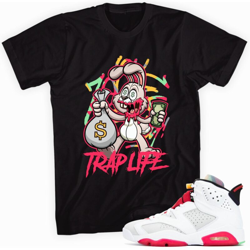 Air Jordan 6 Retro Hare T Shirt Trap Rabbit Matching Outfits 1