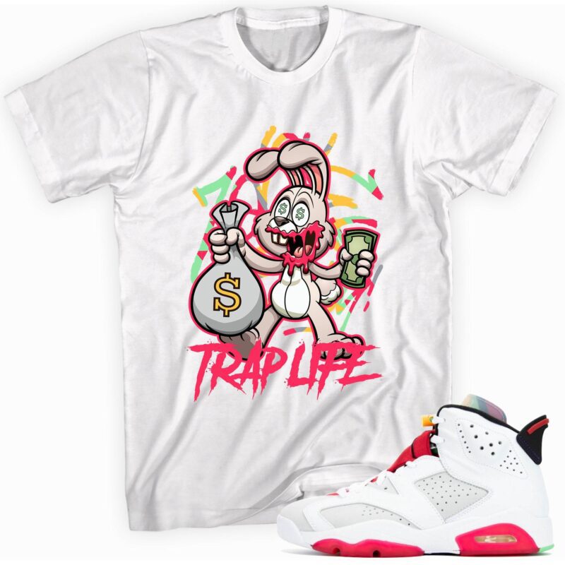 Air Jordan 6 Retro Hare T-Shirt - Trap Rabbit Matching Outfits
