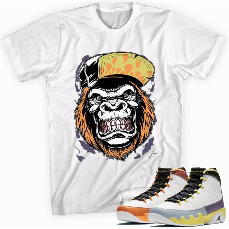 Air Jordan 9 Retro Change The World T Shirt Gorilla Beast Matching Outfits 1