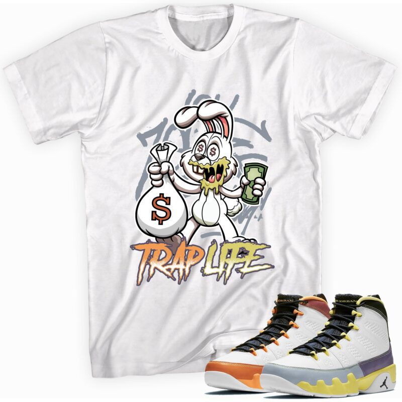 Air Jordan 9 Retro Change The World T Shirt Trap Rabbit Matching Outfits 1