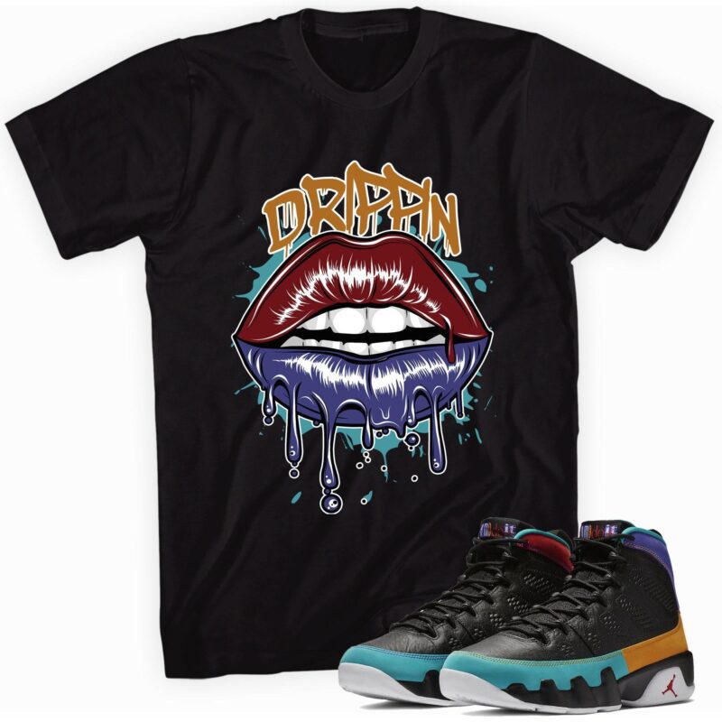 Air Jordan 9 Retro Dream It Do It T Shirt Drippin Lips Matching Outfits 1