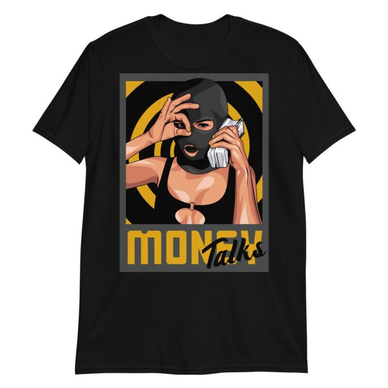 Air Jordan 9 University Gold T Shirt Money Talks Matching Outfits 2