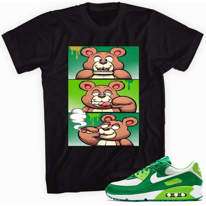 Air Max 90 St. Patricks Day 2021 T-Shirt - Roll It Lick It Smoke It Bear Matching Outfits