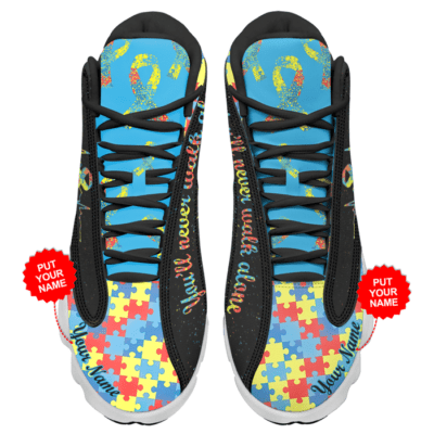 Autism Awareness Air Jordan 13 Custom Sneakers For Fans JD13023 2