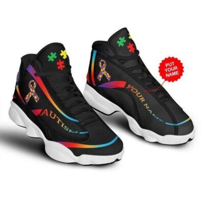 Autism Awareness Air Jordan 13 Custom Sneakers For Fans JD13028 1