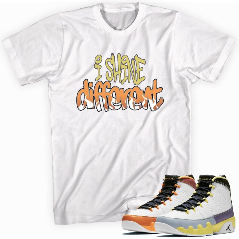 Custom Made to Match Jordan 9 Retro Change The World T Shirt Shine Different Matching Outfits 1