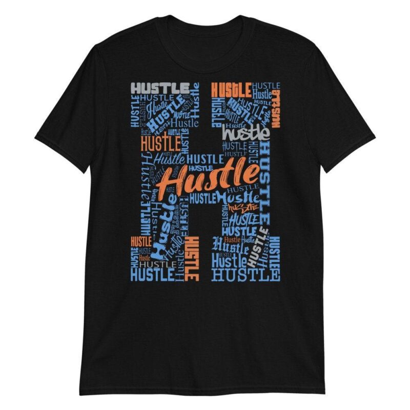 Custom tee made for Yeezy Boost 700 Bright Blue T Shirt H for Hustle Matching Outfits 2