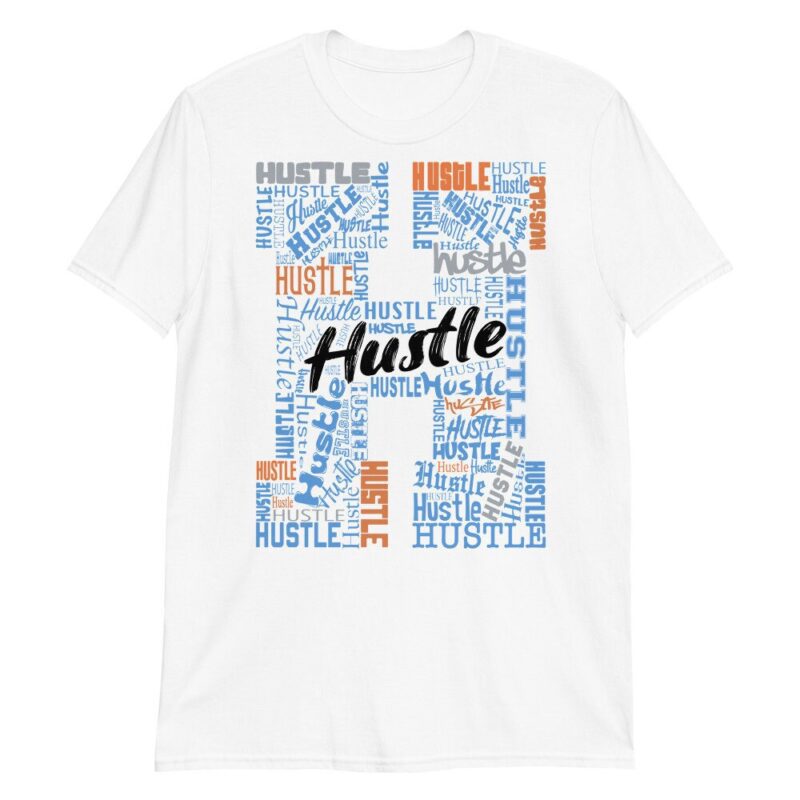 Custom tee made for Yeezy Boost 700 Bright Blue T Shirt H for Hustle Matching Outfits 3