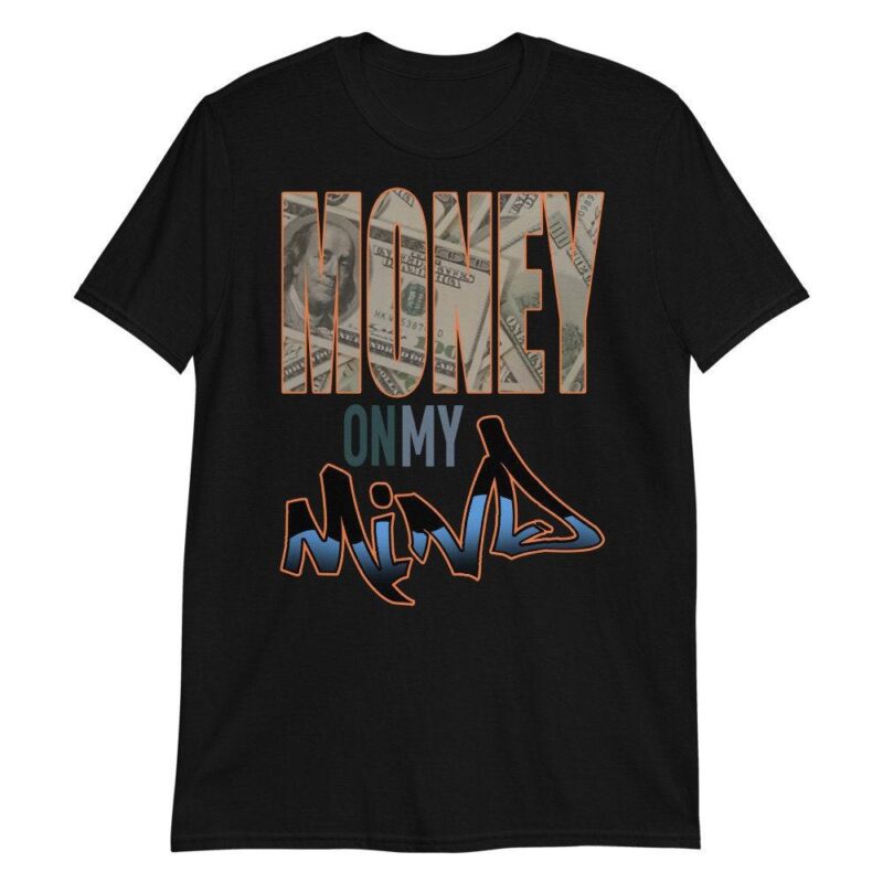 Custom tee made for Yeezy Boost 700 Bright Blue T Shirt Money On My Mind Matching Outfits 2