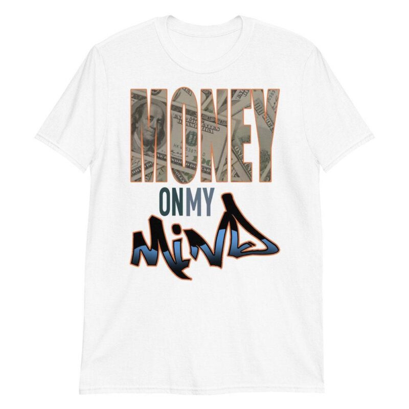 Custom tee made for Yeezy Boost 700 Bright Blue T Shirt Money On My Mind Matching Outfits 3