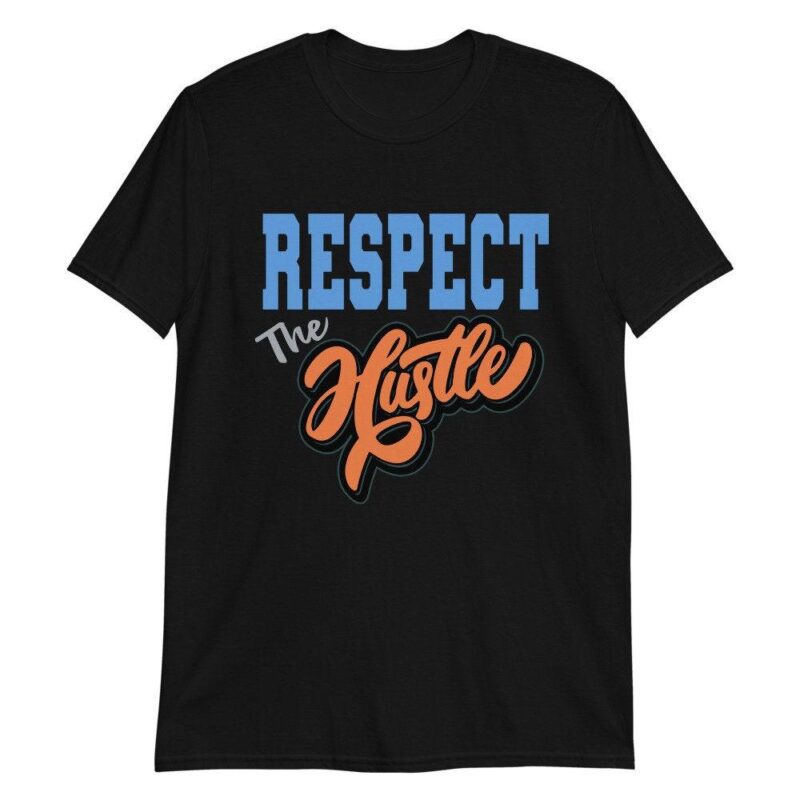 Custom tee made for Yeezy Boost 700 Bright Blue T Shirt Respect the Hustle Matching Outfits 2