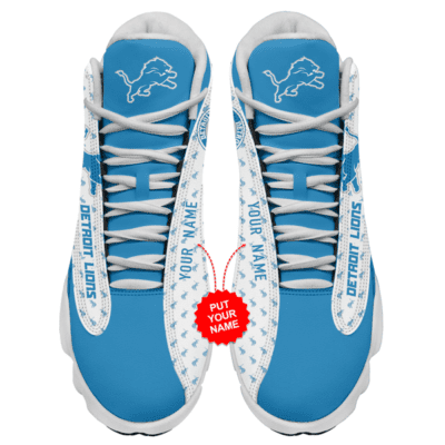 Detroit Lions Air Jordan 13 Custom Sneakers For Fans JD13301 2
