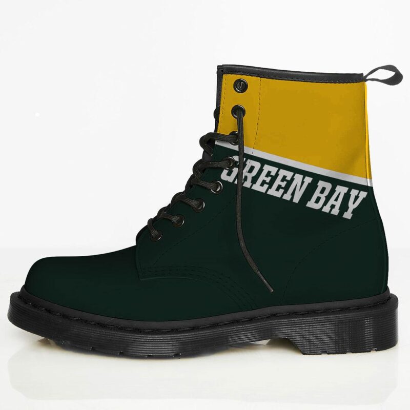 Green Bay Custom Leather Boots For Fans 1