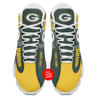 Green Bay Packers Air Jordan 13 Custom Sneakers For Fans JD13296 2