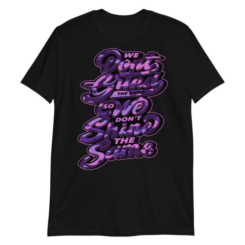 Grind Shine Shirt Made to Match Air Foamposite One Purple Camo 3