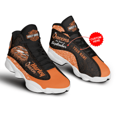 Harley Davidson Air Jordan 13 Custom Sneakers For Fans JD13032 1
