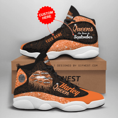 Harley Davidson Air Jordan 13 Custom Sneakers For Fans JD13032
