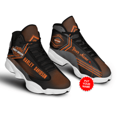 Harley Davidson Air Jordan 13 Custom Sneakers For Fans JD13389 1