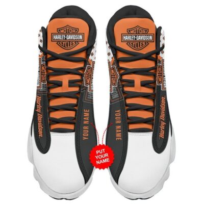 Harley Davidson Air Jordan 13 Custom Sneakers For Fans JD13397 2