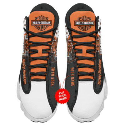 Harley Davidson Air Jordan 13 Custom Sneakers For Fans JD13397 6