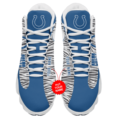 Indianapolis Colts Air Jordan 13 Custom Sneakers For Fans JD13282 2