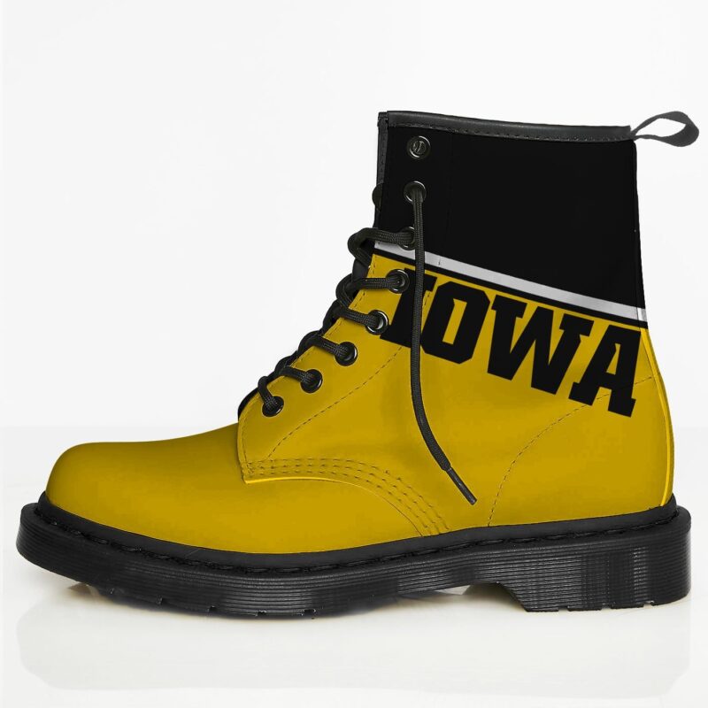 Iowa Custom Leather Boots For Fans 1
