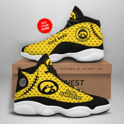 Iowa Hawkeyes Air Jordan 13 Custom Sneakers For Fans JD13153