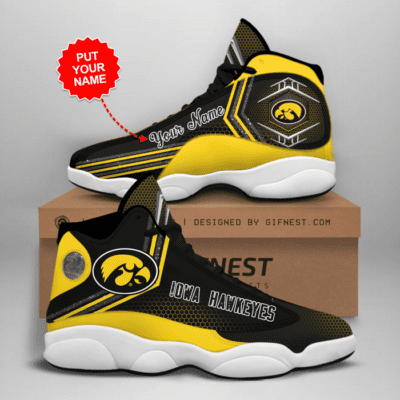 Iowa Hawkeyes Air Jordan 13 Custom Sneakers For Fans JD13156