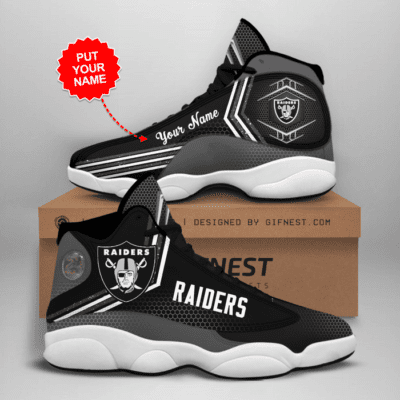 Las Vegas Raiders Air Jordan 13 Custom Sneakers For Fans JD13384