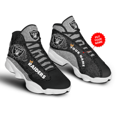 Las Vegas Raiders Air Jordan 13 Custom Sneakers For Fans JD13385 1