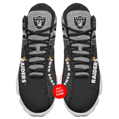 Las Vegas Raiders Air Jordan 13 Custom Sneakers For Fans JD13385 2