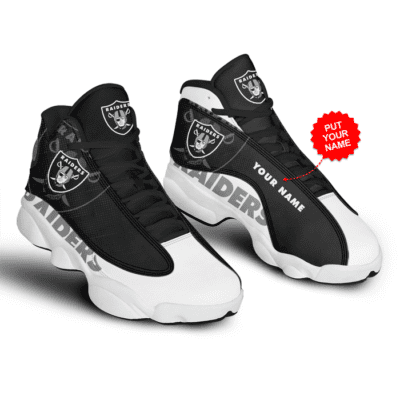 Las Vegas Raiders Air Jordan 13 Custom Sneakers For Fans JD13386 1